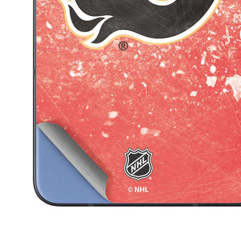 NHL Calgary Flames Frozen Galaxy Z Fold5 5G Skin
